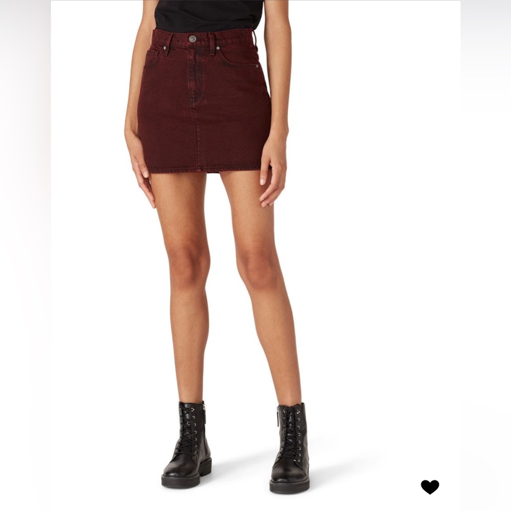 Hudson - Viper Mini Skirt Dark Red/Maroon